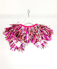 Load image into Gallery viewer, Kids Disco Party Cape - Pink Tinsels