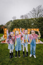 Load image into Gallery viewer, Kids Disco Party Cape - Pink Tinsels