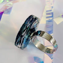 Load image into Gallery viewer, Tinsel Confetti Rings - Blues