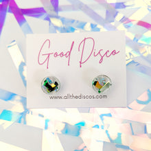 Load image into Gallery viewer, Tinsel Confetti Tiny Stud Earrings - Greens