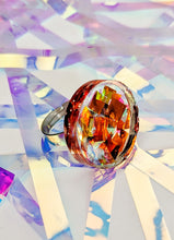 Load image into Gallery viewer, Tinsel Confetti Rings - Orange