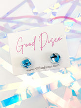 Load image into Gallery viewer, Tinsel Confetti Tiny Stud Earrings - Blue