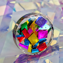 Load image into Gallery viewer, Tinsel Confetti Rings - Rainbow