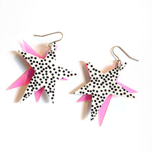 Load image into Gallery viewer, 'Truly Outrageous' Jem Inspired Double Star Earrings