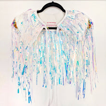 Load image into Gallery viewer, Mermaid Iridescent Disco Party Cape
