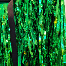 Load image into Gallery viewer, Green Tinsel - Disco Party Cape