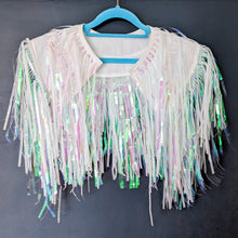 Load image into Gallery viewer, Ice White Disco Party Festival Cape