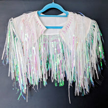 Load image into Gallery viewer, Ice White Disco Party Festival Cape