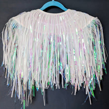 Load image into Gallery viewer, Ice White Disco Party Festival Cape