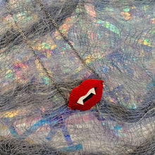 Load image into Gallery viewer, Vampire Fang Matte Leatherette Necklace
