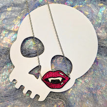Load image into Gallery viewer, Vampire Fang &#39;Pop Art&#39; Halloween 2023 Edition Necklace
