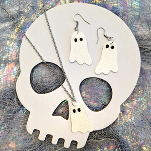 Halloween Ghosts - Earring and Necklace Set