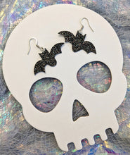Load image into Gallery viewer, Halloween 2023 Night Sky Mini Bat Earrings
