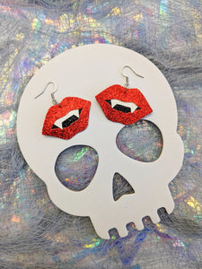 Just A Bite Mini Vampire Fangs - Original Fine Glitter Earrings