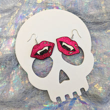Load image into Gallery viewer, Just A Bite Mini Vampire Fangs - &#39;Pop Art&#39; Edition Earrings
