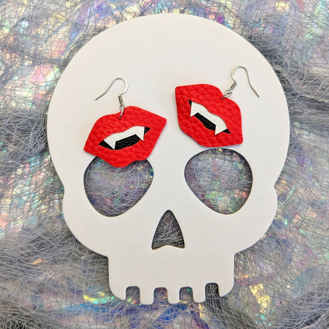 Just A Bite Mini Vampire Fangs - Matte Earrings
