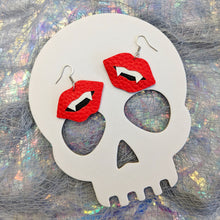 Load image into Gallery viewer, Just A Bite Mini Vampire Fangs - Matte Earrings

