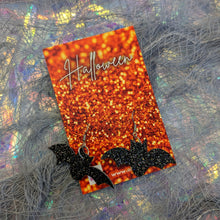 Load image into Gallery viewer, Halloween 2023 Night Sky Mini Bat Earrings
