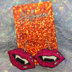 Just A Bite Mini Vampire Fangs - 'Pop Art' Edition Earrings