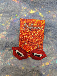 Just A Bite Mini Vampire Fangs - Original Fine Glitter Earrings