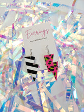 Load image into Gallery viewer, Halloween Clash Mini Disco Bolt Small Lightning Bolt Earrings
