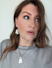 Load image into Gallery viewer, Halloween Ghosts - Earring and Necklace Set

