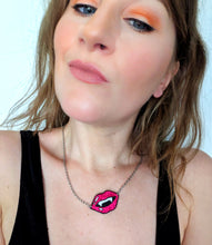 Load image into Gallery viewer, Vampire Fang &#39;Pop Art&#39; Halloween 2023 Edition Necklace
