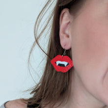 Load image into Gallery viewer, Just A Bite Mini Vampire Fangs - Matte Earrings
