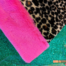 Load image into Gallery viewer, All The Discos X ADHDAF Leopard and Hot Pink Santa Hat
