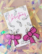 Load image into Gallery viewer, Mini Christmas Bow Earrings
