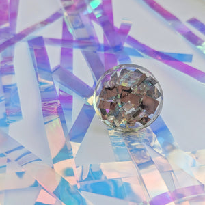 Tinsel Confetti Rings - Silver