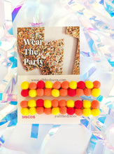Load image into Gallery viewer, Hair Slides - Warm Pom Poms
