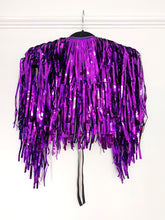 Load image into Gallery viewer, Dark Purple Disco Party Festival Cape - Extra Full
