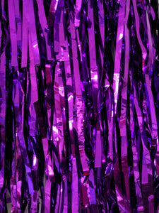 Dark Purple Disco Party Festival Cape - Extra Full