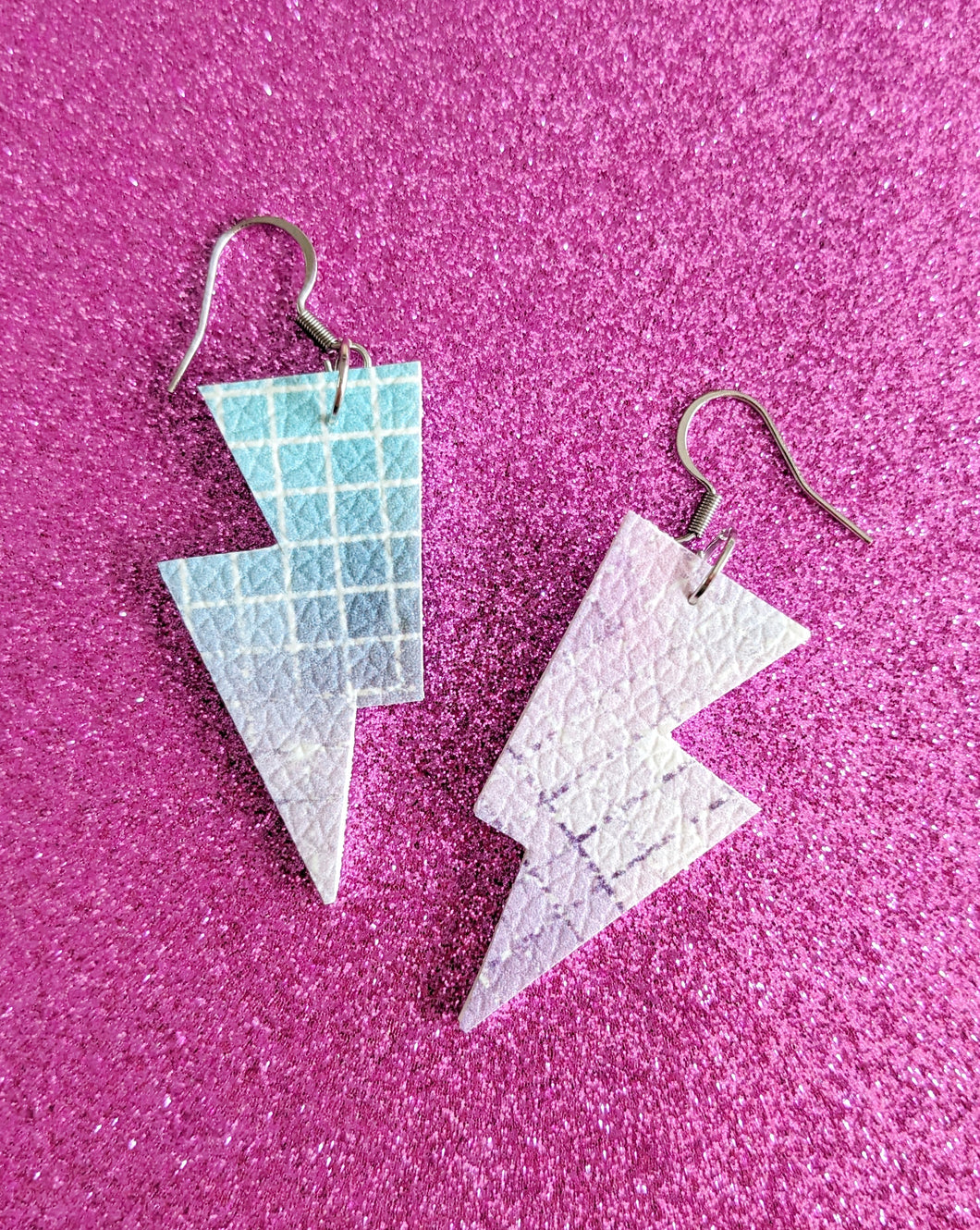 Disco Ball Mini Disco Bolt Lightning Bolt Earrings - LIMITED EDITION