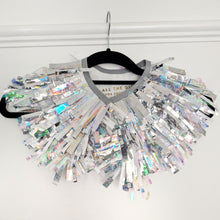 Load image into Gallery viewer, Kids Capes - Silver Tinsel
