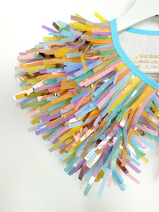 Kids Capes - Summer Pastel Rainbow Tinsel