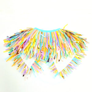 Kids Capes - Summer Pastel Rainbow Tinsel