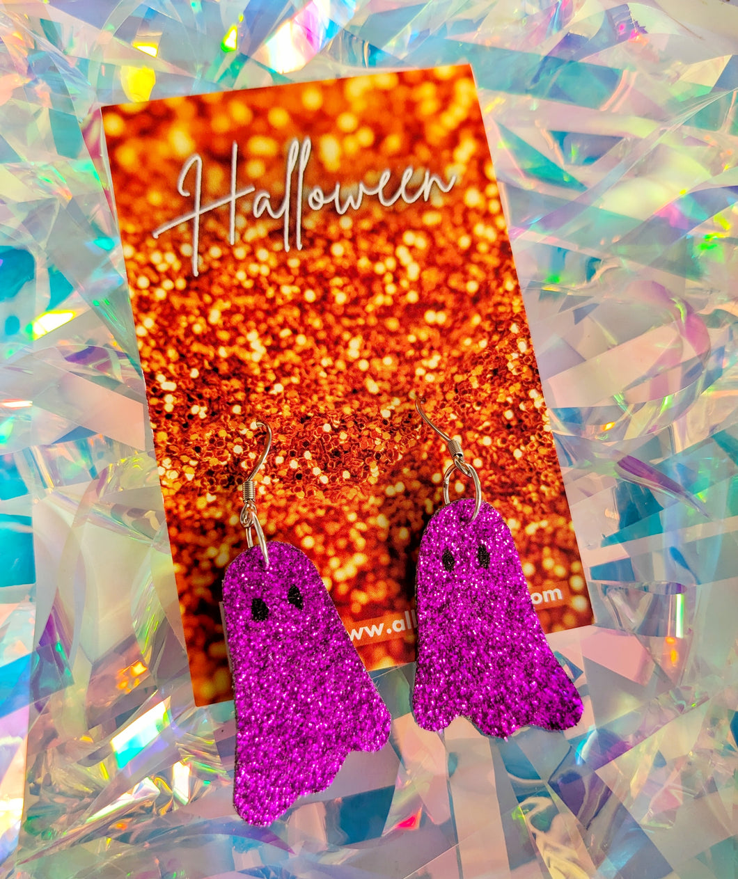 Disco Ghosts - Halloween Earrings (Various Colours)