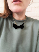 Load image into Gallery viewer, Halloween Bat Bow Necklace
