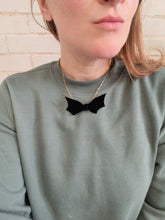 Load image into Gallery viewer, Halloween Bat Bow Necklace
