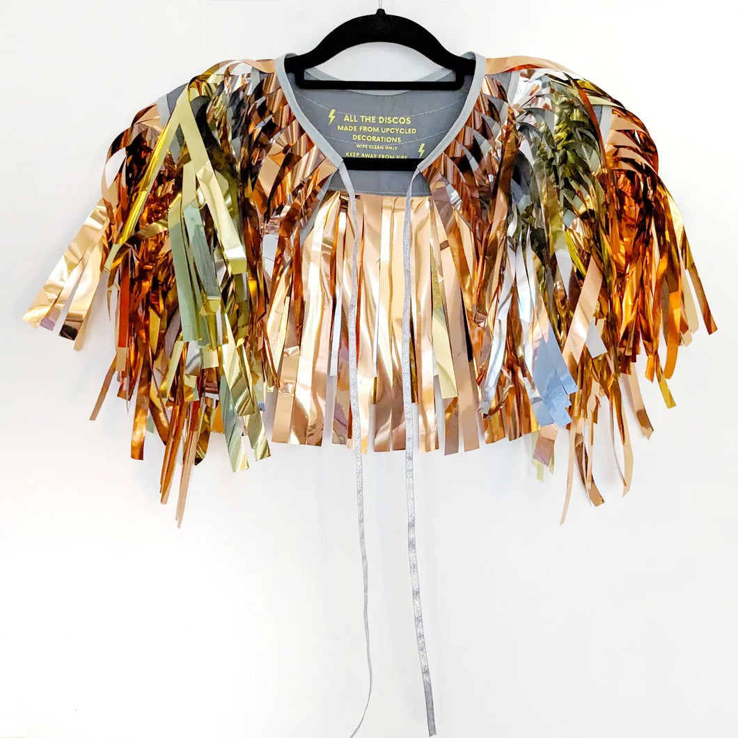 Precious Metals Chunky Tinsel - Disco Party Cape