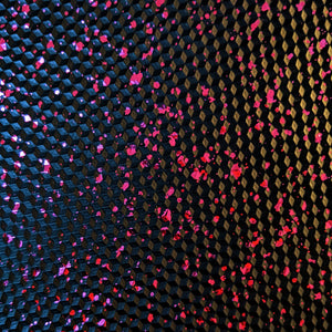 Pink Metallic Splash Textured Leatherette Mini Disco Bolts