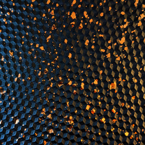 Metallic Copper Splash Textured Leatherette Super Disco Bolts