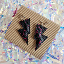 Load image into Gallery viewer, Pink Metallic Splash Textured Leatherette Disco Bolts
