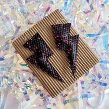 Load image into Gallery viewer, Pink Metallic Splash Textured Leatherette Super Disco Bolts
