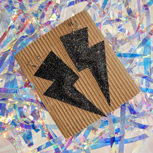 Dark Confetti Fine Glitter Super Disco Bolts