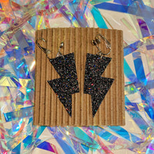 Load image into Gallery viewer, NEW! Fine Dark Confetti Glitter Mini Disco Bolts
