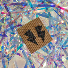 Load image into Gallery viewer, NEW! Fine Dark Confetti Glitter Mini Disco Bolts
