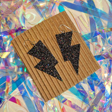 Load image into Gallery viewer, Dark Confetti Fine Glitter Mini Disco Bolts
